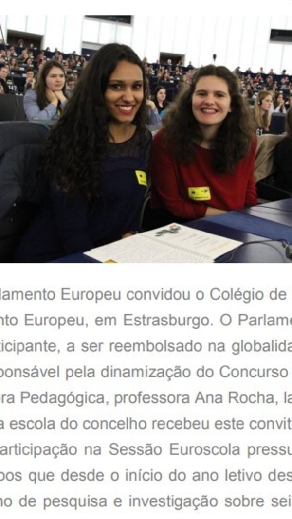 Lara Lopes no Parlamento Europeu