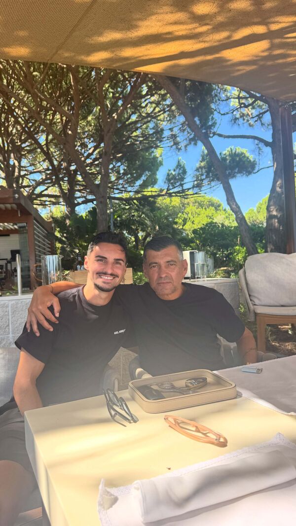 Stephan Eustáquio com Sérgio Conceição