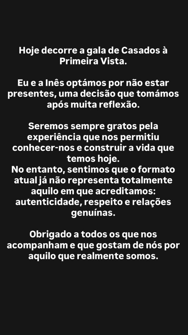 Paulo e inês, story, casados