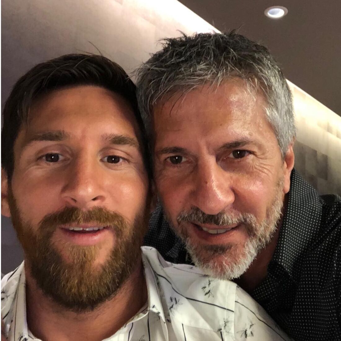 Messi e o pai Jorge