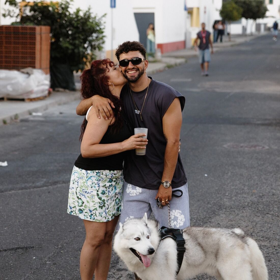 Tiago Blela e a mãe Natércia