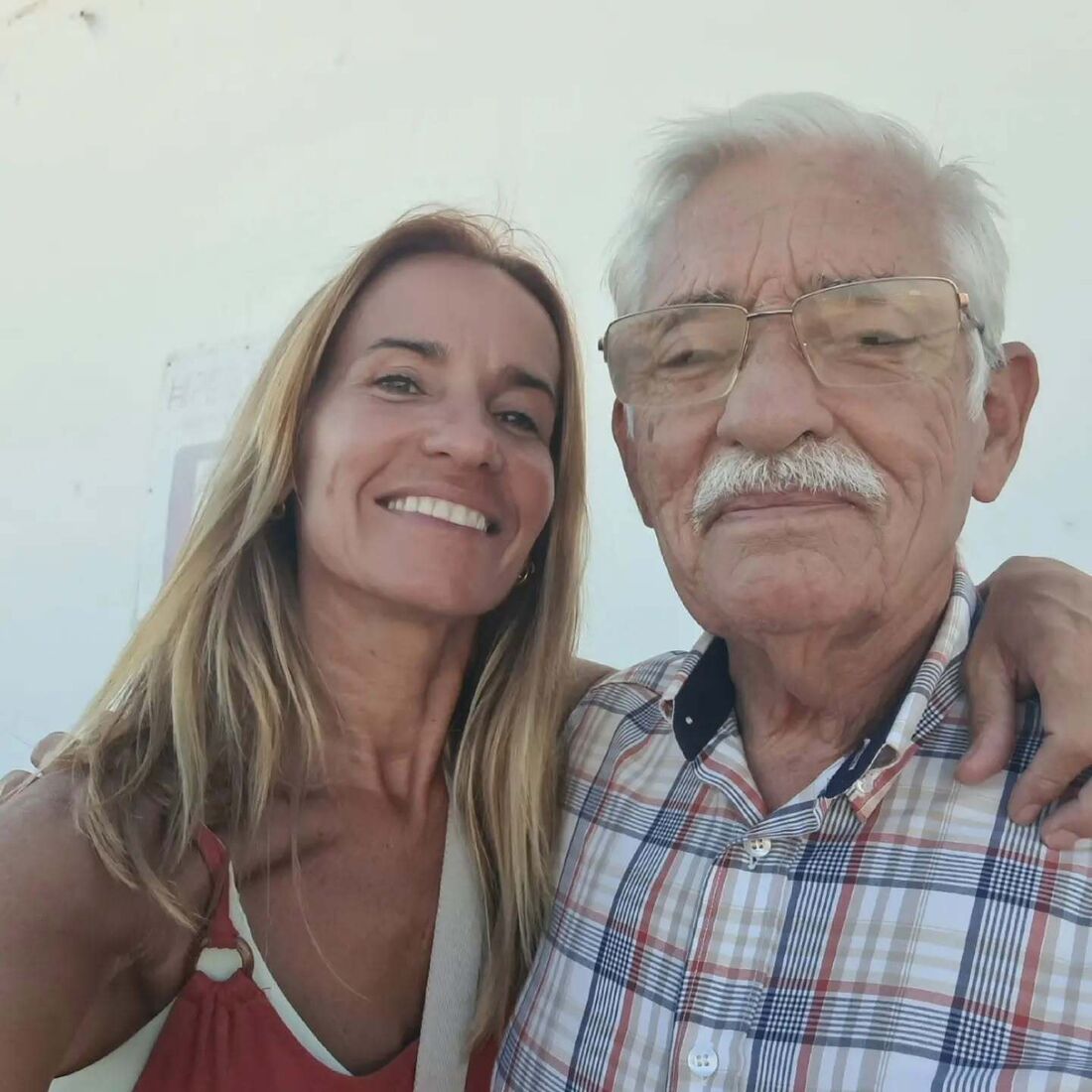 Lurdes Baeta com o pai