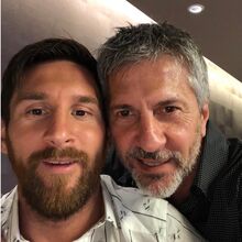 Messi e o pai Jorge