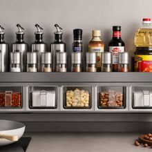 Organizador de temperos de parede para cozinha