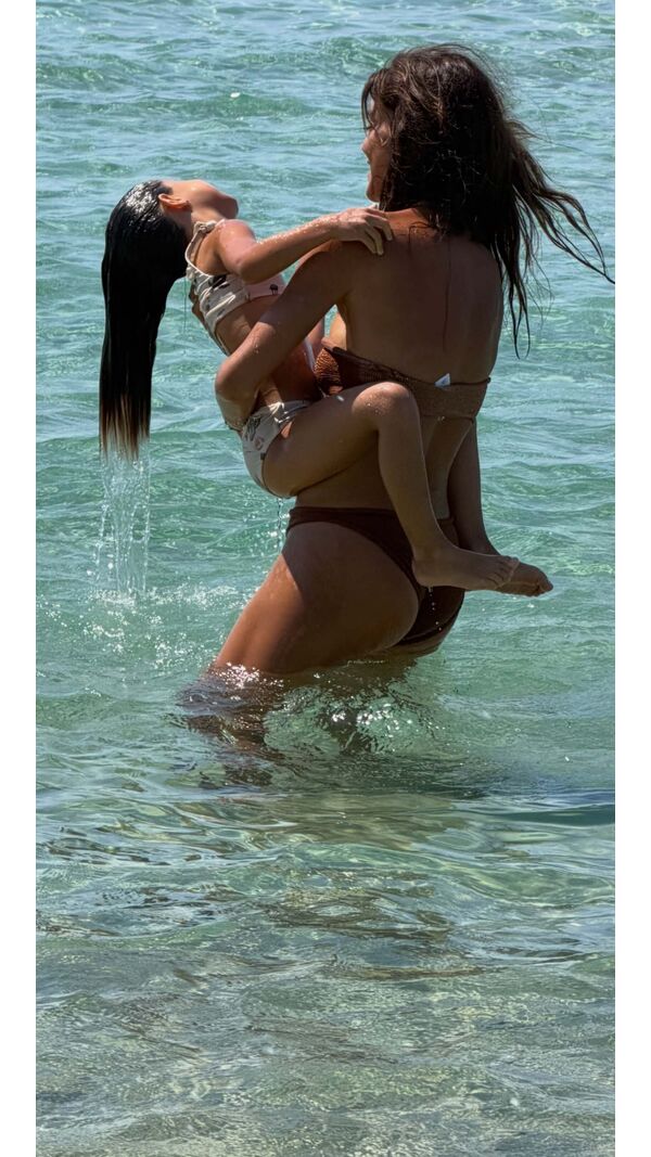 Andreia Rodrigues com a filha