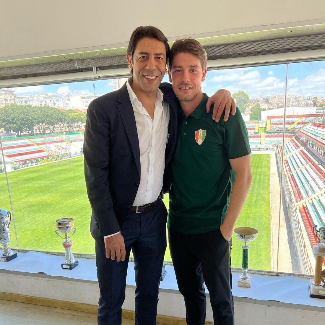 Rui Costa com o filho, Hugo