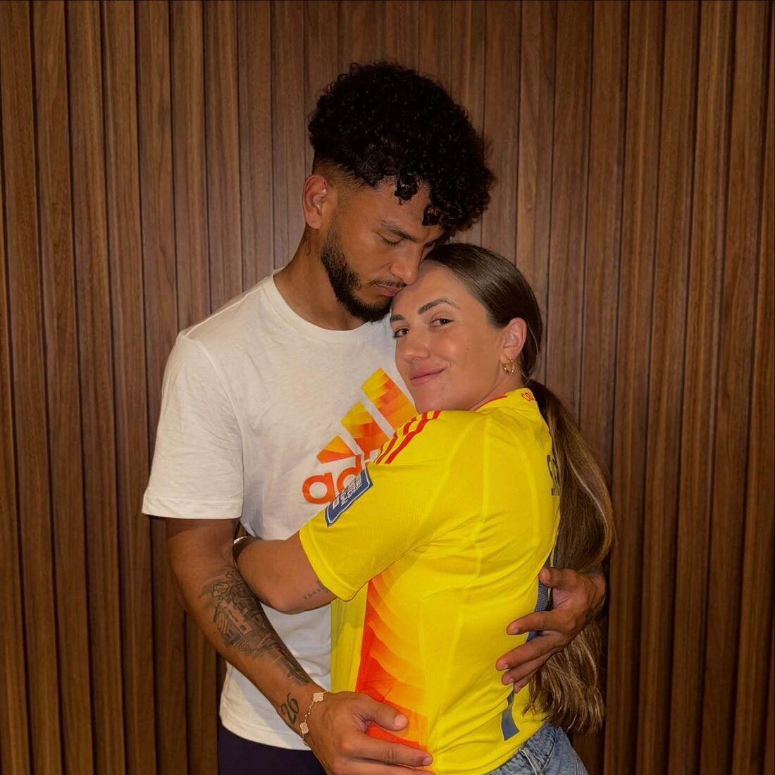 Luis Suárez e a mulher, Carolina