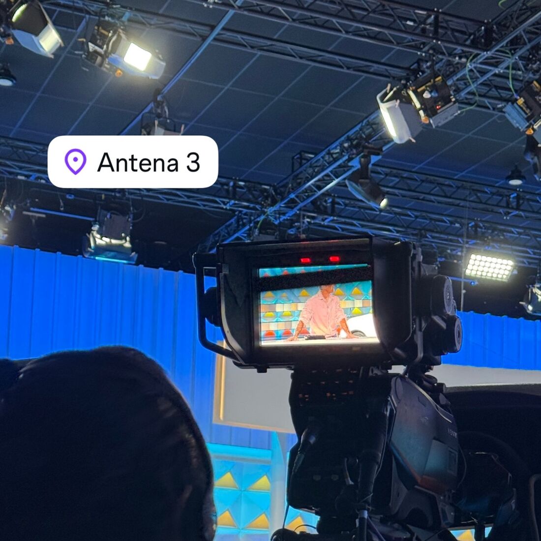 Cristina Ferreira nas gravações do programa na Antena 3
