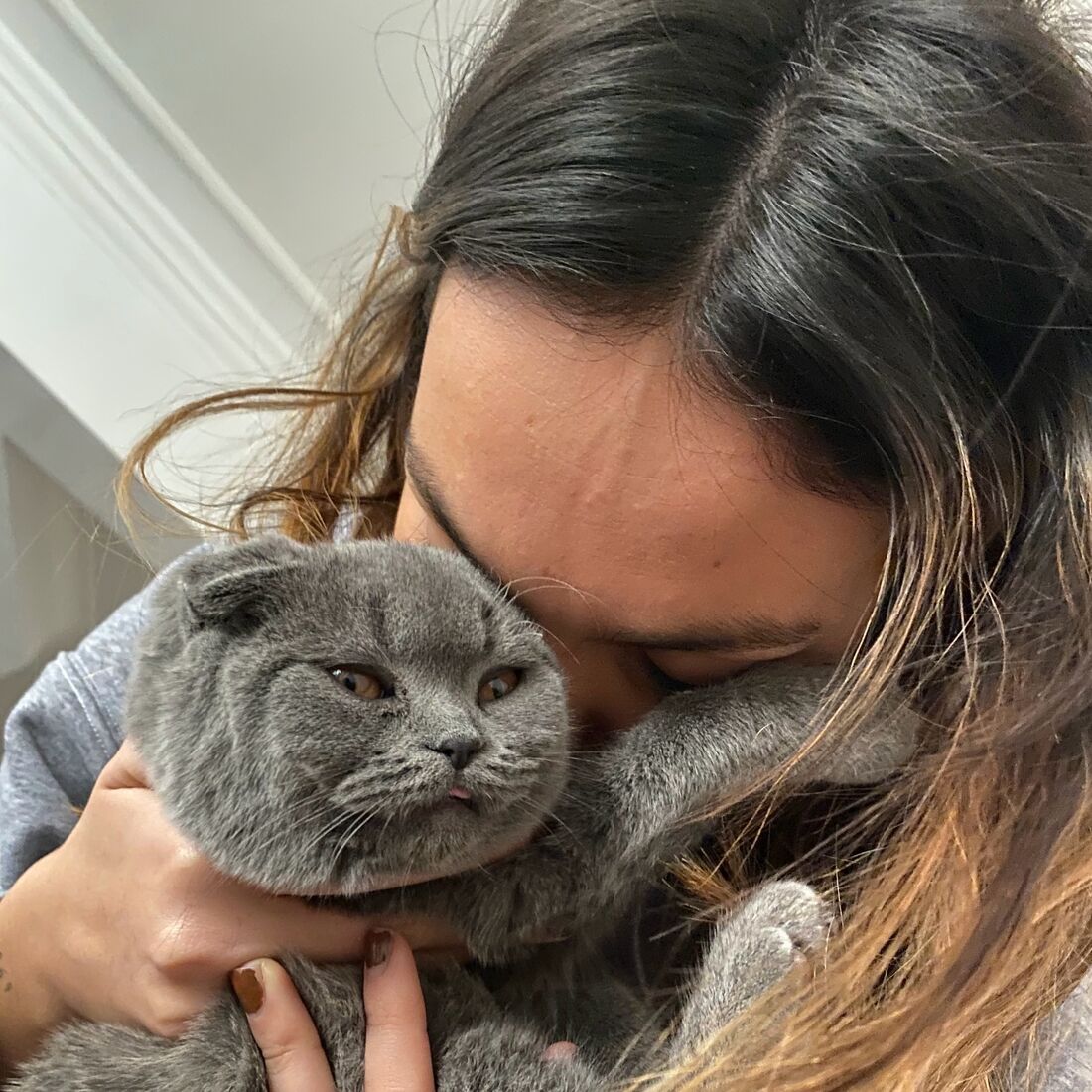 Mafalda Castro com a sua gata