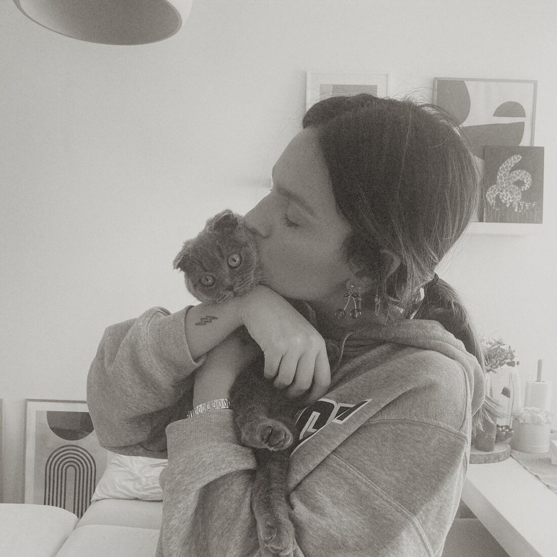 Mafalda Castro com a sua gata