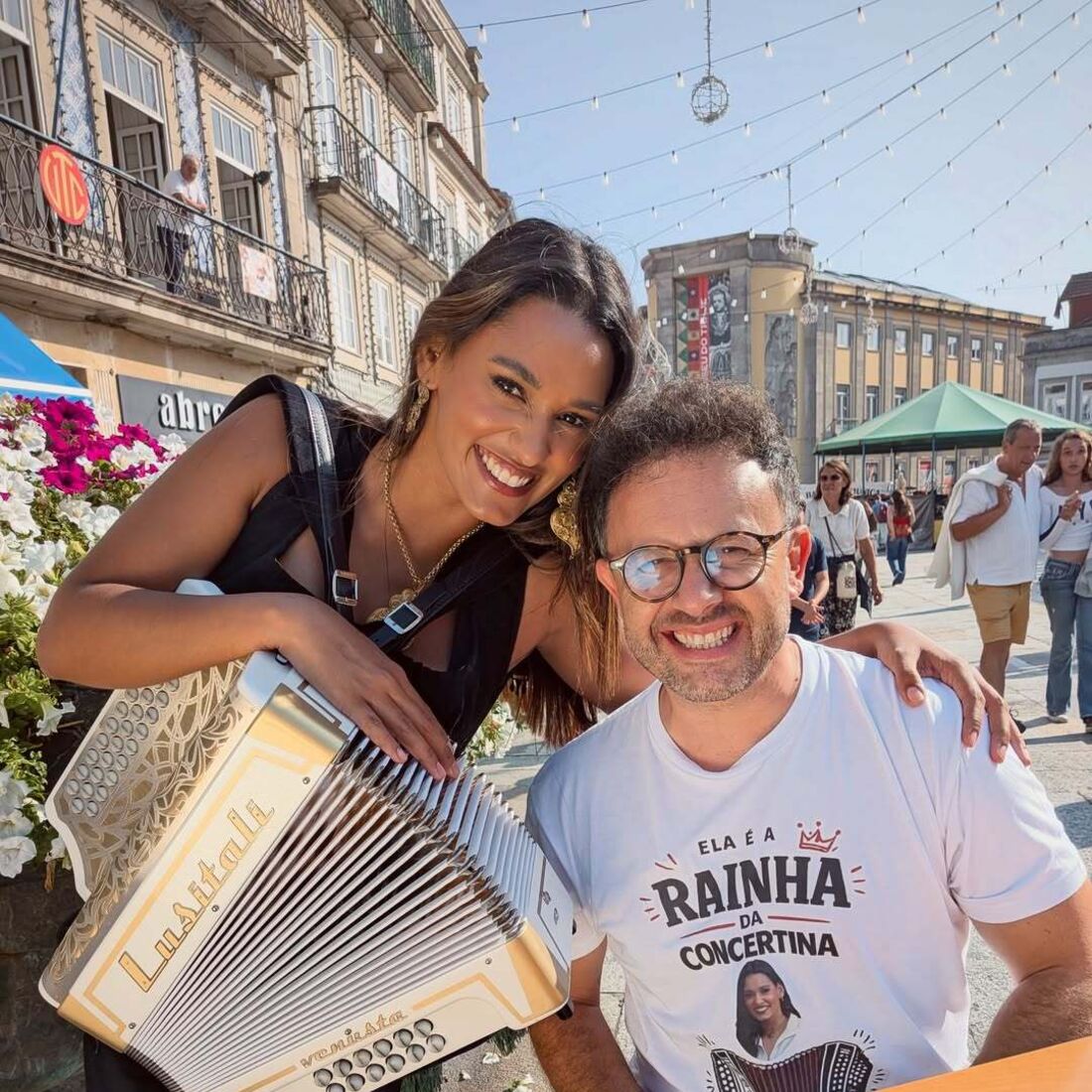 Lara Lopes com João Paulo Rodrigues