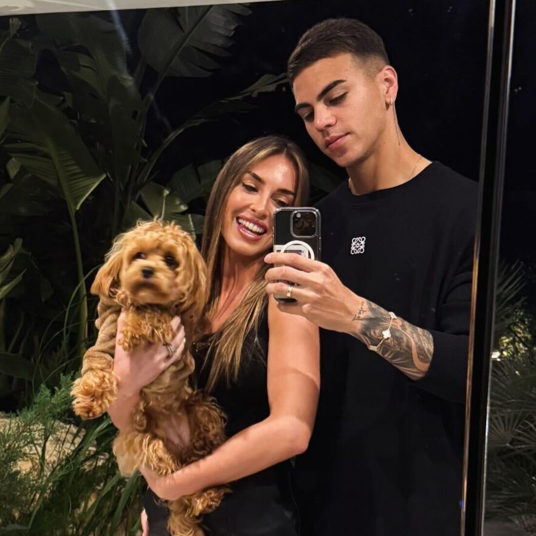 Enzo Barrenechea com a namorada, Julieta