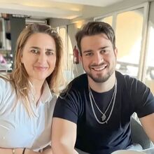 Francisco Monteiro e a mãe