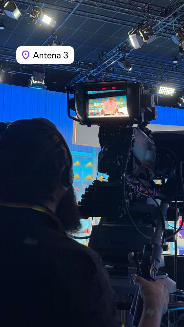 Cristina Ferreira nas gravações do programa na Antena 3