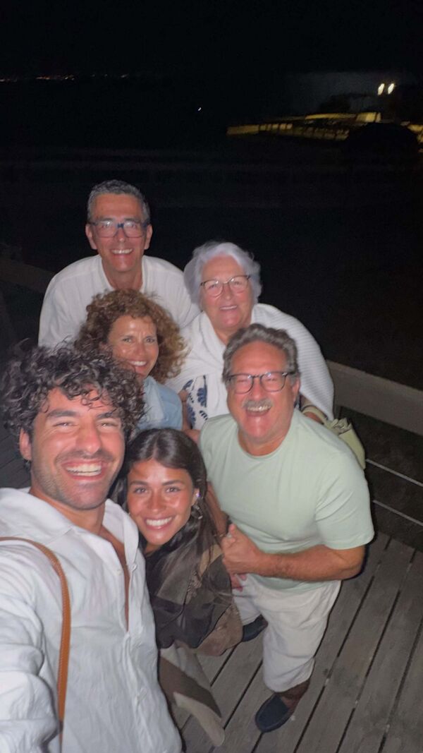 José Condessa e Luisinha Oliveira em família no Algarve