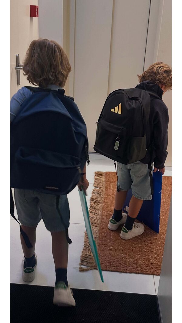 Regresso às aulas dos filhos de Inês Herédia