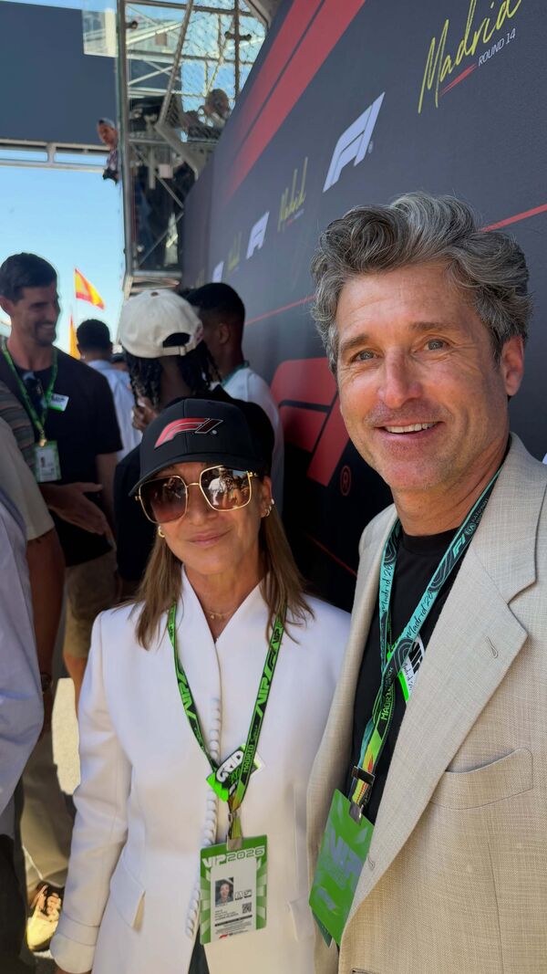 Tami Mourinho com o ator Patrick Dempsey