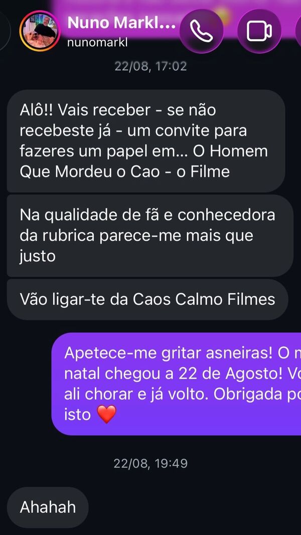 A partilha de Mariana sobre Markl