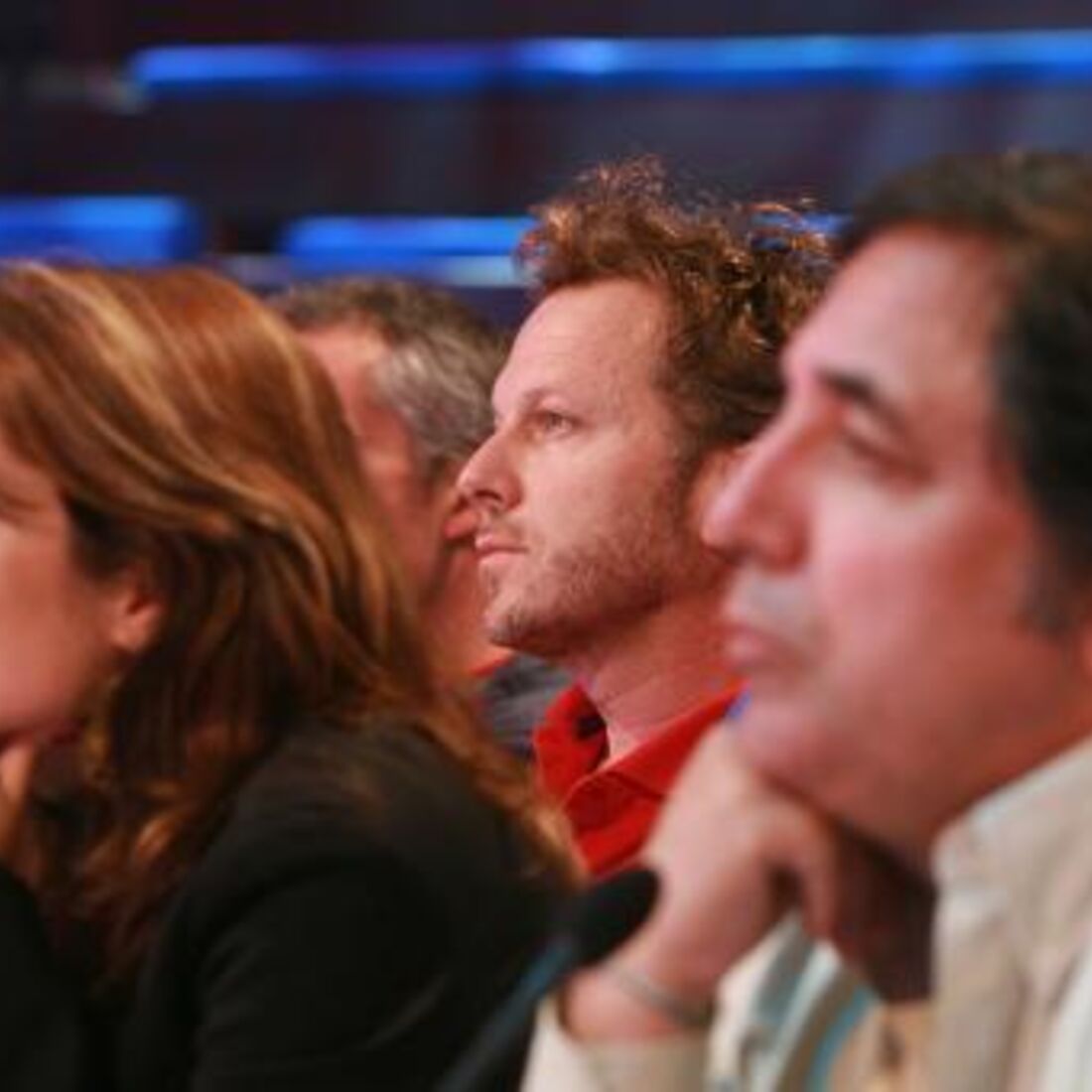 O júri do Ídolos com Manuel Moura dos Santos, Roberta Medina, Laurent Filipe e Pedro Boucherie Mendes