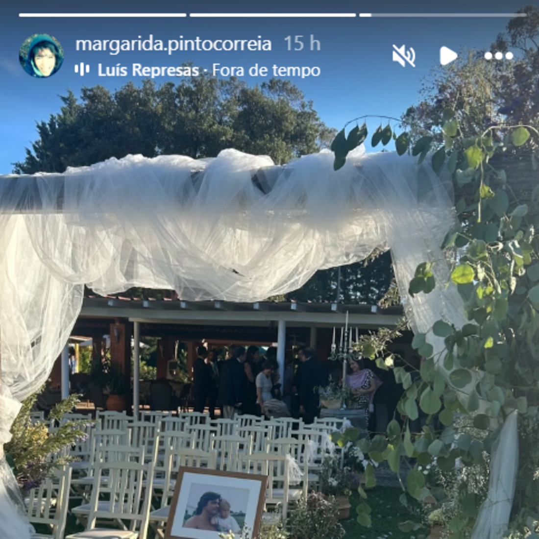 Filho de Luís Represas casa-se meses após a morte do músico