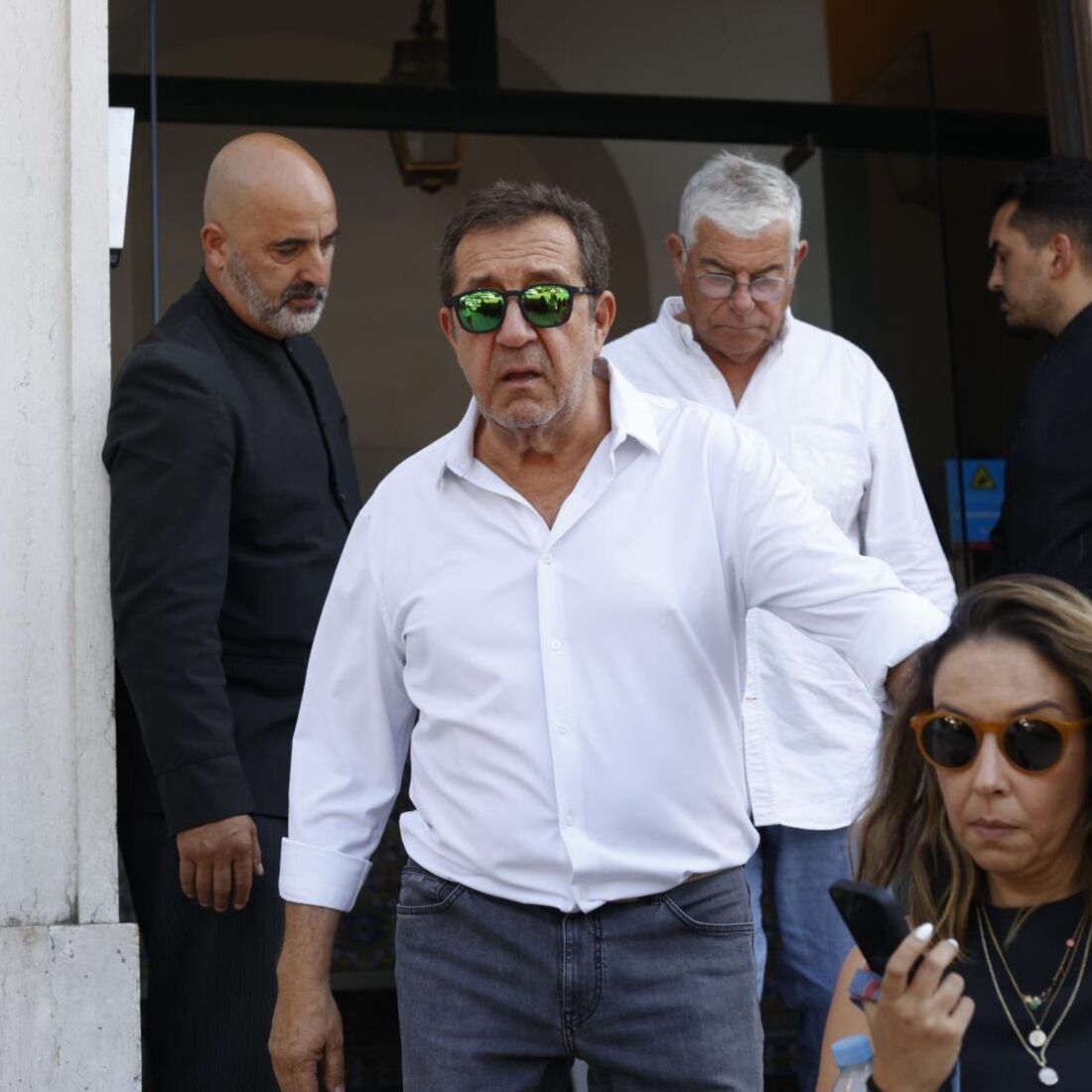 Rui Veloso no velório de Jorge Palma