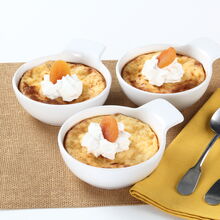 Sobremesa de alperce com chantilly