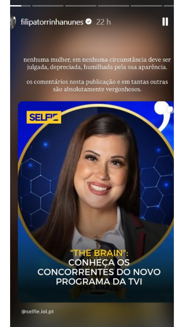Filipa Torrinha Nunes sai em defesa de Cátia Palhinha